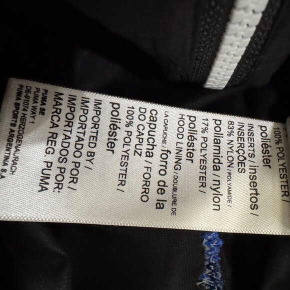 Puma BMW Motorsport Racing Full Zip Jacket Windbreaker Mens 539651-04 NEW - Picture 8 of 10